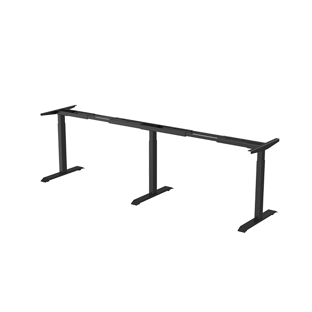 3 Legs l shaped electric standing desk frame TT180°